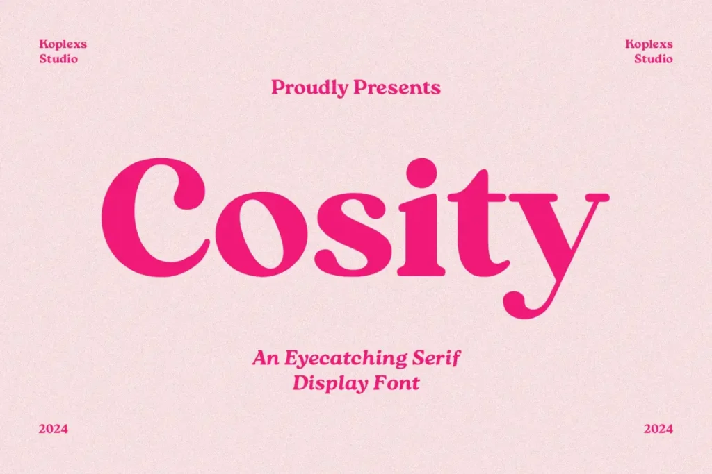 Cosity Font