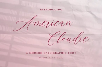 American Cloudie Font