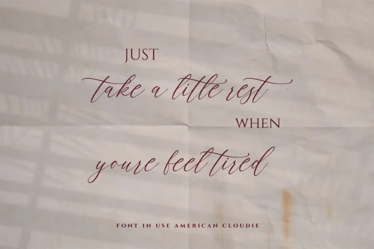 American Cloudie Font