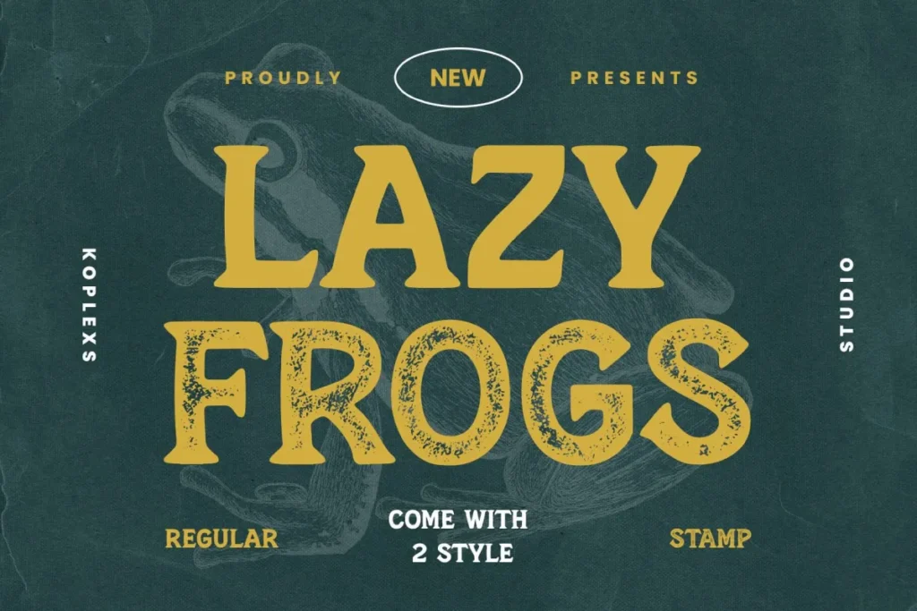 Lazy Frogs Font