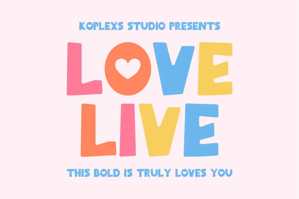 Falmured - Free Font for Commercial Use 11 Love Live Font
