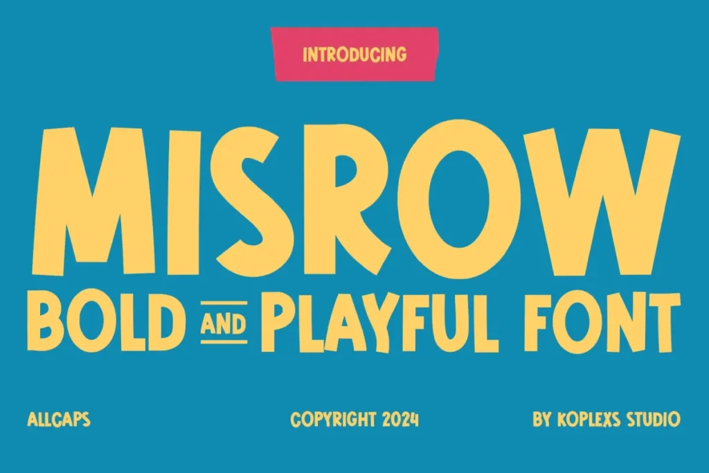 Falmured - Free Font for Commercial Use 29 Misrow Font