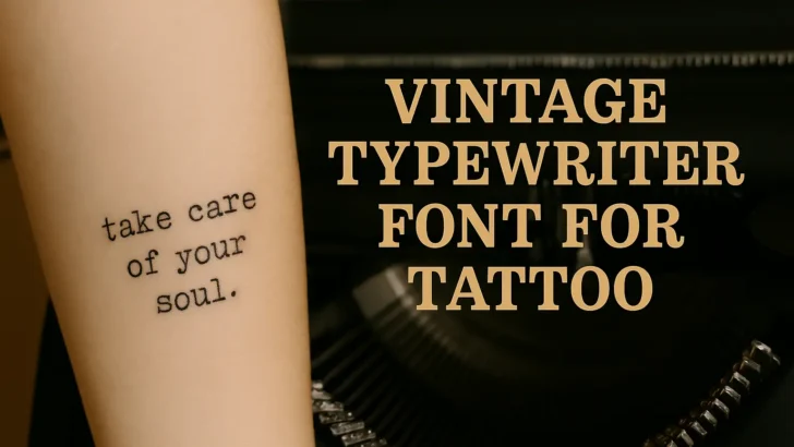 Typewriter Font for Tattoo