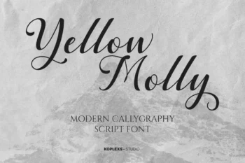 Yellow Molly Font
