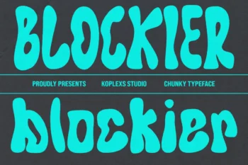 blockier font