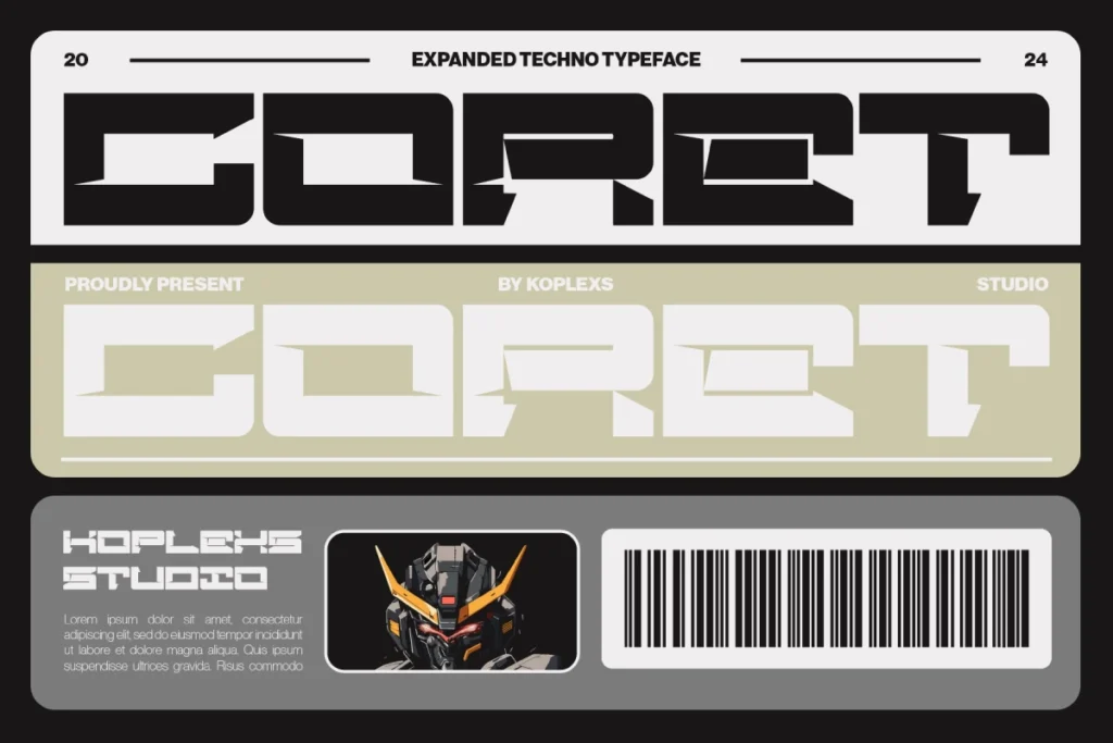 25 Best Fonts for Video Games That Make Your Game Look More Professional 4 Coret Font