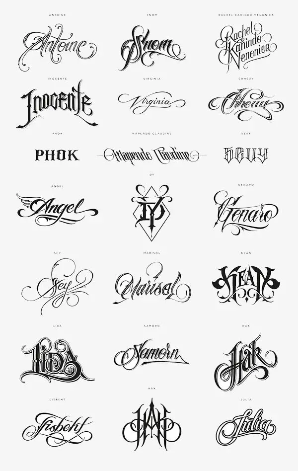 Fonts for Tattoo Names