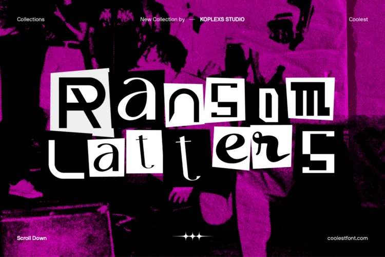 Ransom Latters Font