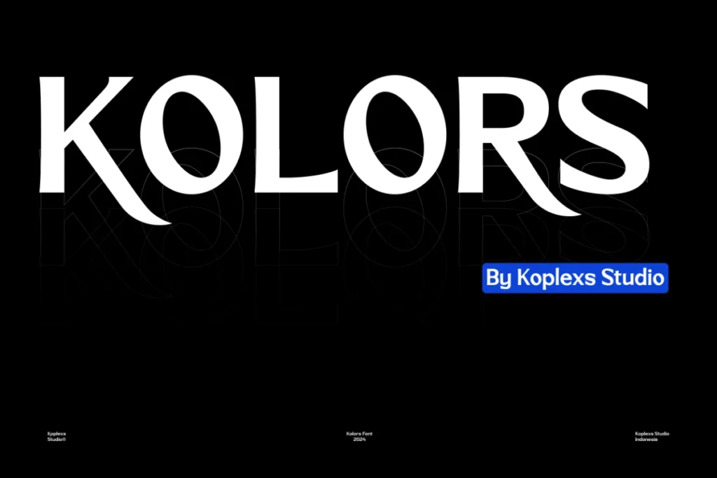 Kolors Font - Modern Aesthetic Display Typeface for Branding, Luxury, and Creative Design
