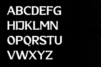 Kolors Font - Modern Aesthetic Display Typeface for Branding, Luxury, and Creative Design