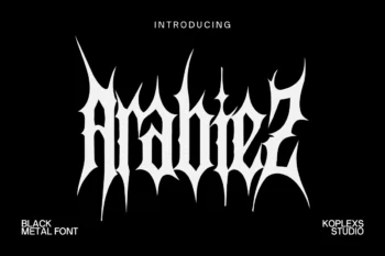 black metal font