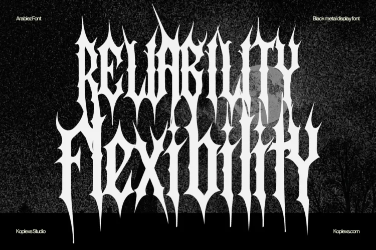 death metal font