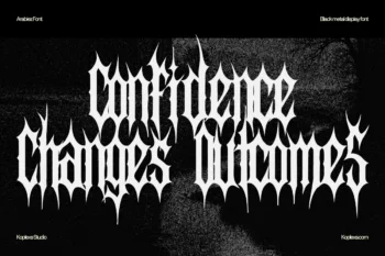 metal typeface