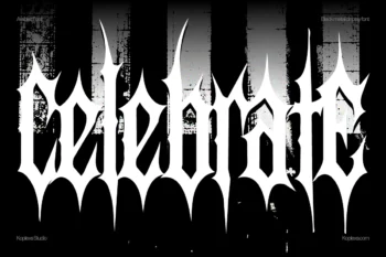 metal band font