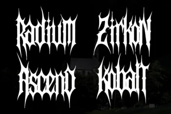 heavy metal font