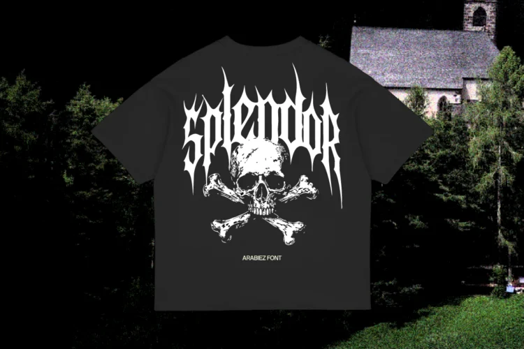 metal font