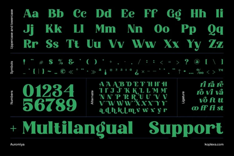 Auromiya Font