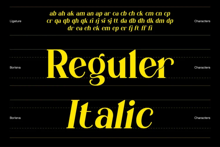 Borisna font