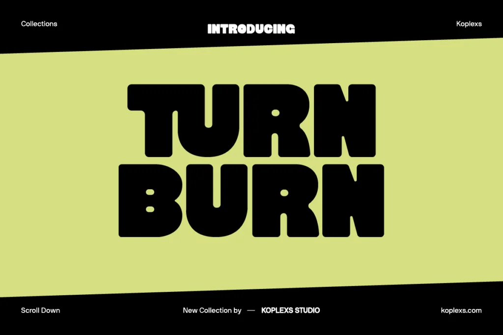 Turn Burn Font