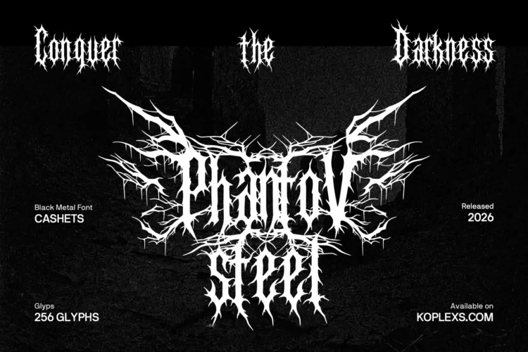 metal font, blackletter font, death metal font, heavy metal font, metal music font,