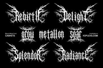 metal font, blackletter font, death metal font, heavy metal font, metal music font,