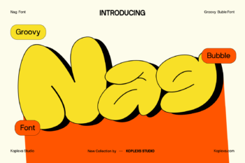 Nag Font | Retro Groovy Bubble Font for Playful Designs