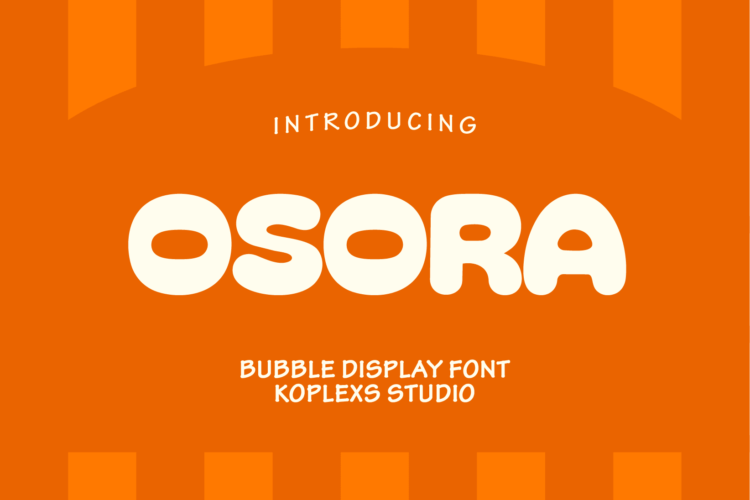 Osora Font is a bubble letter font and Bubble Alphabet Letters, bubble alphabet font