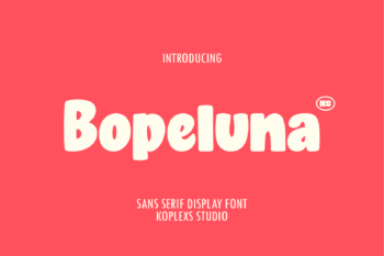 Bapeluna Font | Bold Playful Sans Serif Display Font