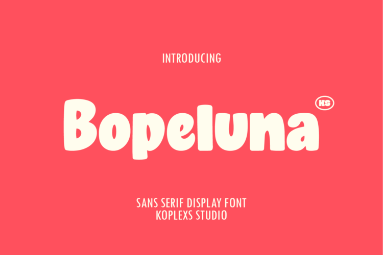 Bapeluna Font | Bold Playful Sans Serif Display Font