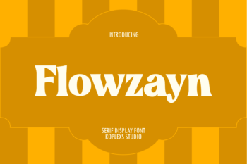 Flowzayn Font | Bold Retro Serif for Logos & Branding