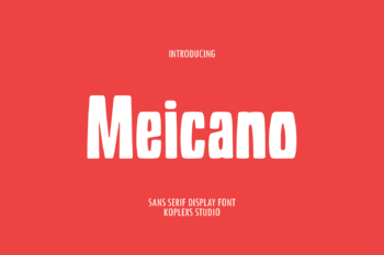 Meicano Font | Bold Condensed Sans Serif Display Font