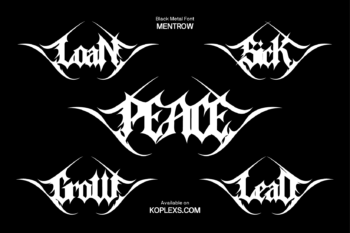 Mentrow Font | Black Metal Font with Blackletter Style