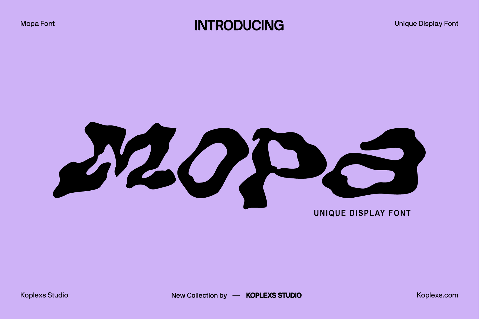 Mopa Font 3 Mopa Font | Psychedelic Wavy Display Typeface