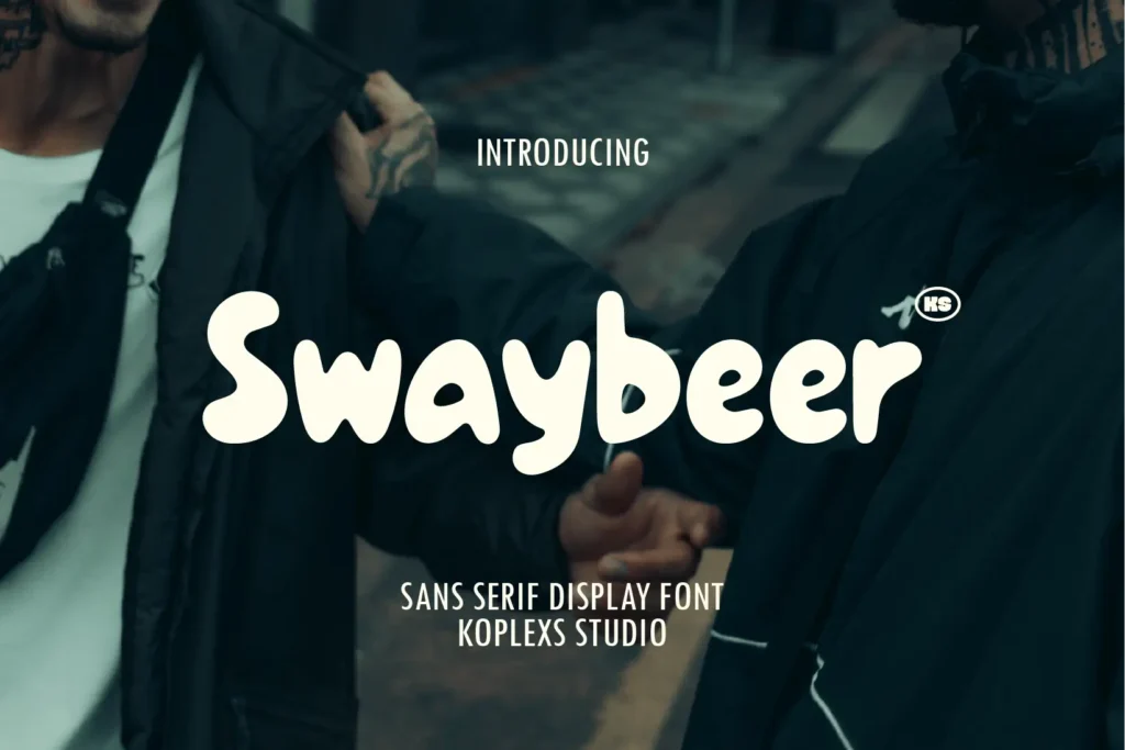 Allina Free Commercial Use Fonts 28 Swaybeer Font | Bold and Playful Display Typeface
